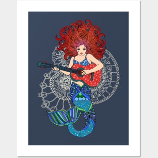 Musical Mermaid Posters and Art